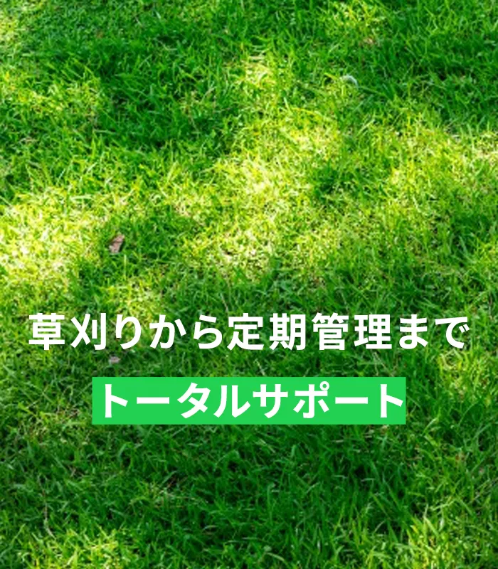 草刈りから定期管理までトータルサポート